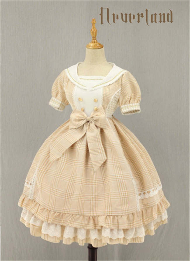 Not Stripe~ Sweet Gingham Lolita OP Dress off
