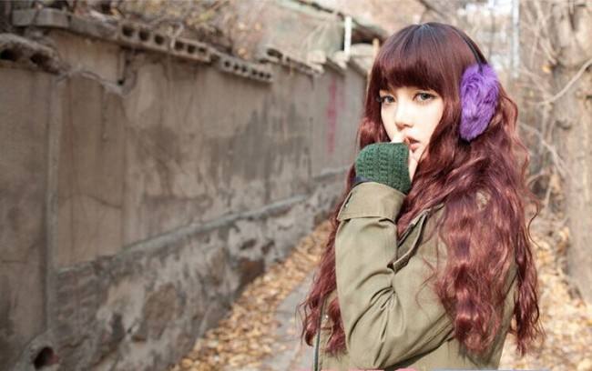 Sweet Brown Lolita Long Curls Wig