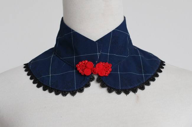 Neverland ~Chinese Palace Lanterns~ High Waist Skirt -Dark Blue M- IN STOCK