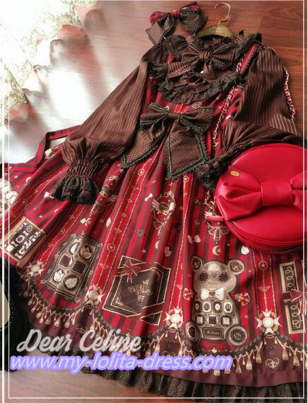 Valentine's Chocolate~ Sweet Lolita OP/JSK -Ready Made