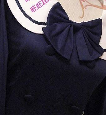 Round Collar Bow College Lolita Dress