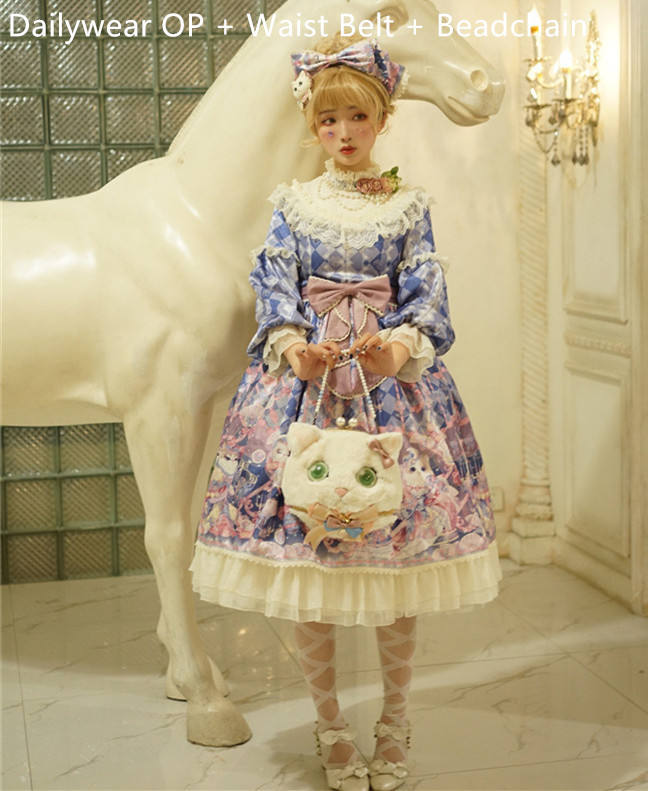 Miss Point ~ Elizabeth Meow ~ Daily Wear Lolita OP/JSK -Custom-tailor Available