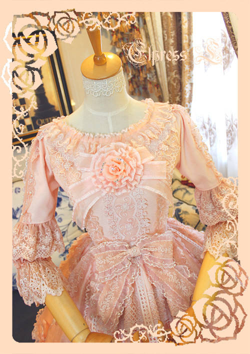 Elpress L Umbrella Leaf Lolita OP Dress out