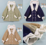 Penny House White Bear Lolita Coat -Ready Made