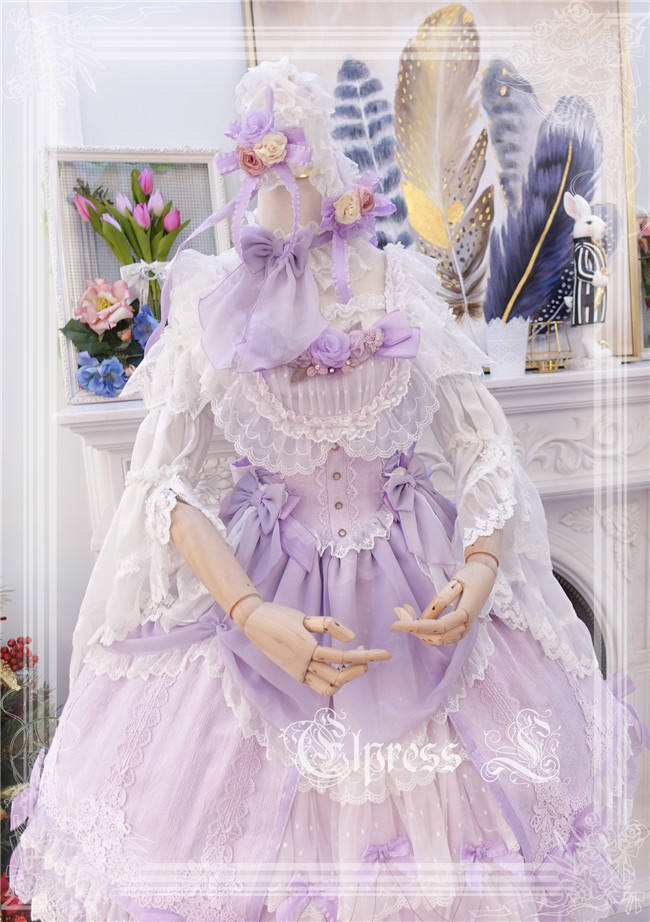 Elpress L ~Christmas D*Romance Ode~ Elegant Lolita JSK -Ready Made Purple M - In Stock
