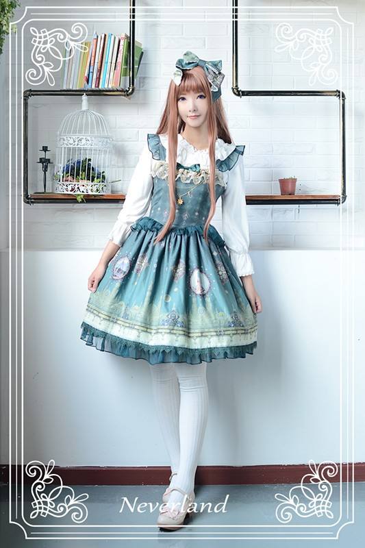 Neverland Lolita ~Arabian Nights~ High Waist Lolita JSK with Pendant