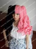 Black Pink Double Colored Wigs