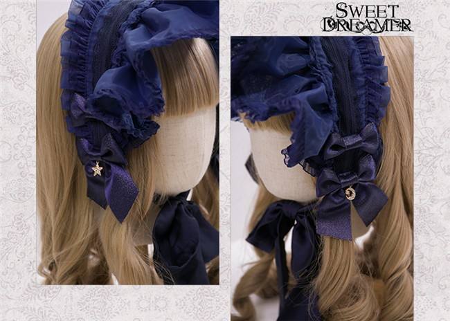 Cutie Creator ~Star Fall Night Version II~ Organdy Lolita Bonnet -In Stock