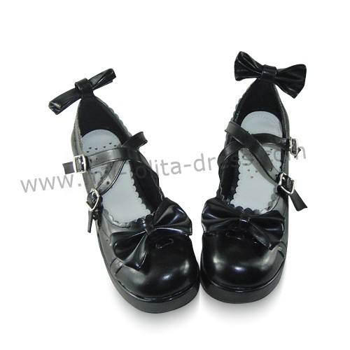 Pretty Bows Girls Lolita Flat Shoes