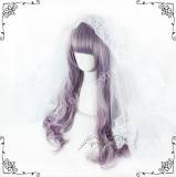 70cm Purple Brown Curls Lolita Wig