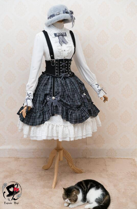 Little Red Riding Hood~ Classic Lolita Fish-bone Skirt + Blouse+Cape-Pre-order Closed