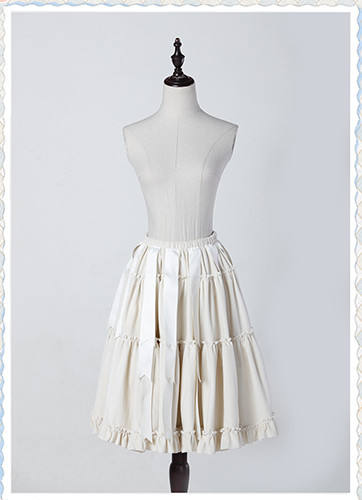 Classic Puppet Velvet Lolita Petticoat Adjustable -out