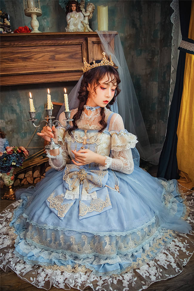 Flower Feast In Spring~ Elegant Lolita JSK Bridal Design -out
