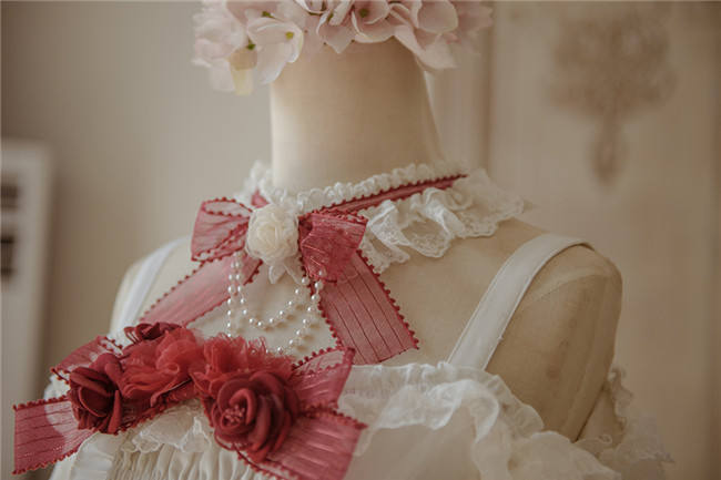 Little Dipper ~White Snow Lolita Vest + OP Set Short/Long Version