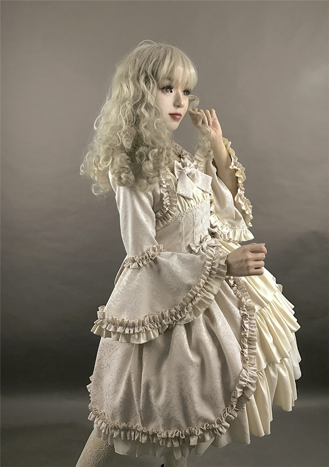 Victoria Doll~ Vintage Lolita OP Dress- Custom-tailor Available $85.99