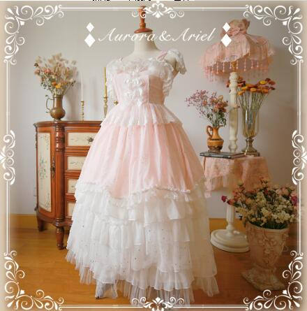 Gold Silk Chiffon Elegant Lolita Skirt/Petticoat 68cm/85cm