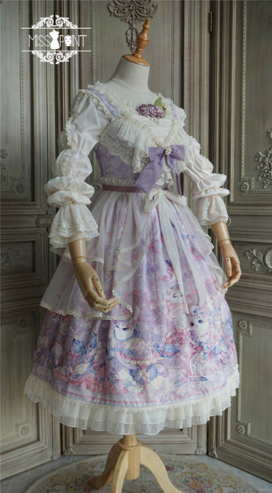 Miss Point ~ Elizabeth Meow ~ Daily Wear Lolita OP/JSK -Custom-tailor Available