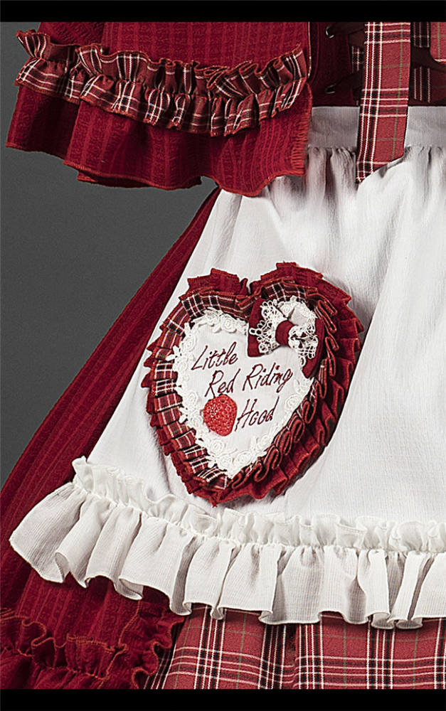 YUPBRO Lolita ~Little Red Riding Hood Soft Lolita JSK Fullset -Ready Made