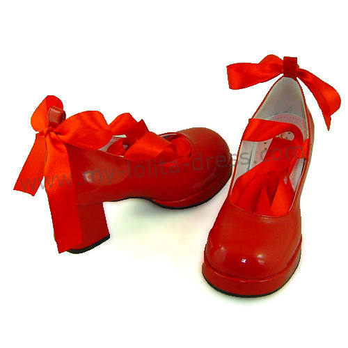 Square Heel Sash Belt Lolita Shoes
