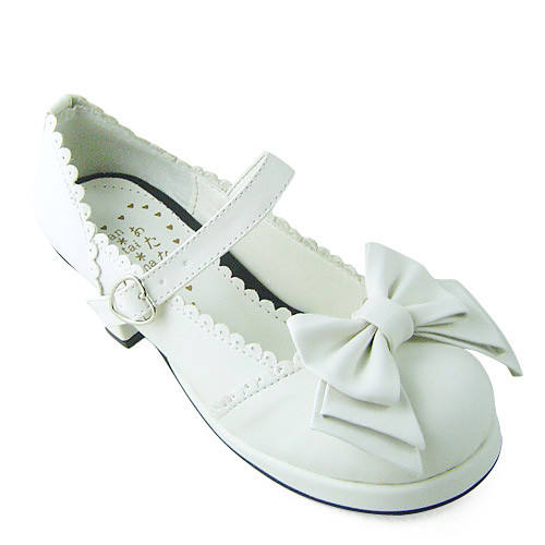 Light Coffee Bows Lolita Shoes