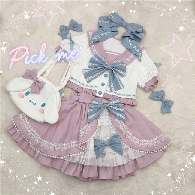 Rising Star ~Sweet Sailor Lolita Top+Skirt Set - In Stock