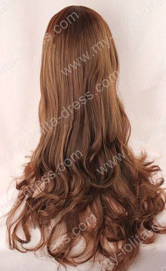 Daily Lolita Pretty Natural Mixed Brown 70cm Base 2 Removable Ponytails Wig