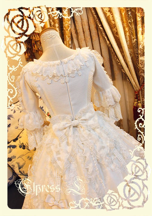 Elpress L Umbrella Leaf Lolita OP Dress out