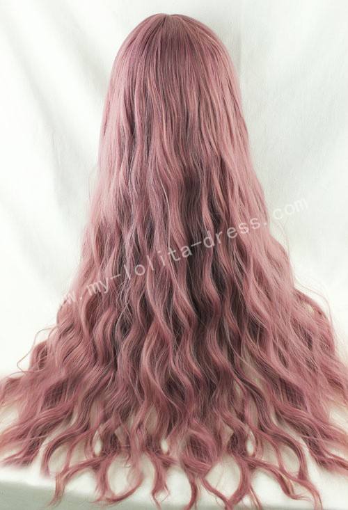 Rosy Brown Plum Curls Lolita Wig