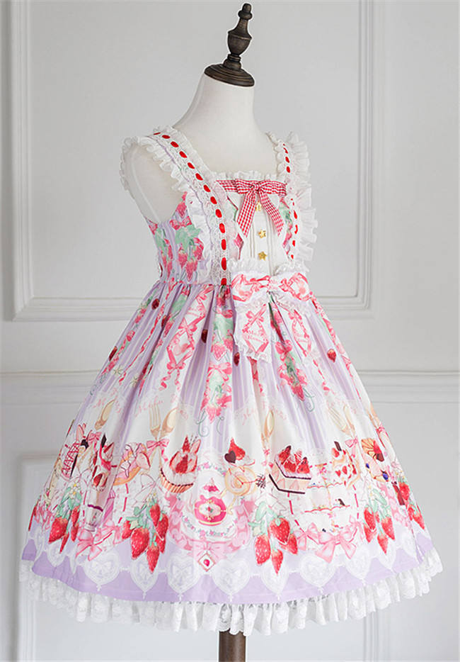 Strawberry Feast- Sweet Lolita JSK