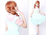 Sweet Chocolate Lolita Short Wig with Two Ponytails