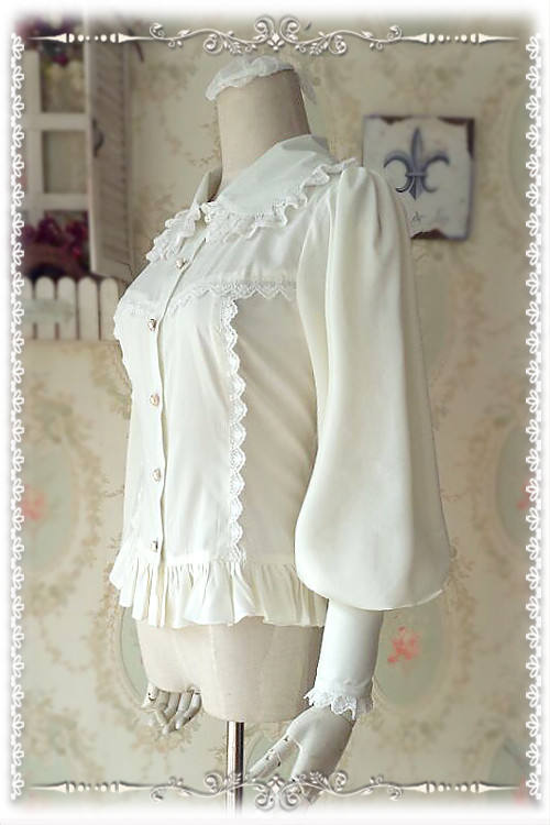 Infanta Gigot Sleeves Chiffon Lolita Blouse