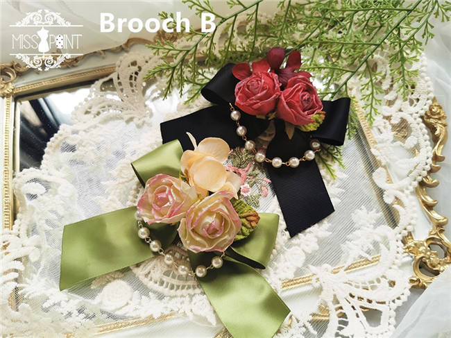 Miss Point ~ Salley Garden 2.0 Embroidery Vintage High Waist Lolita Skirt