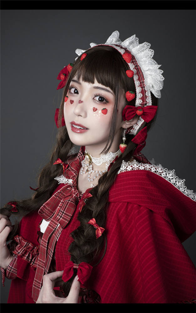 YUPBRO Lolita ~Little Red Riding Hood Soft Lolita JSK Fullset -Ready Made