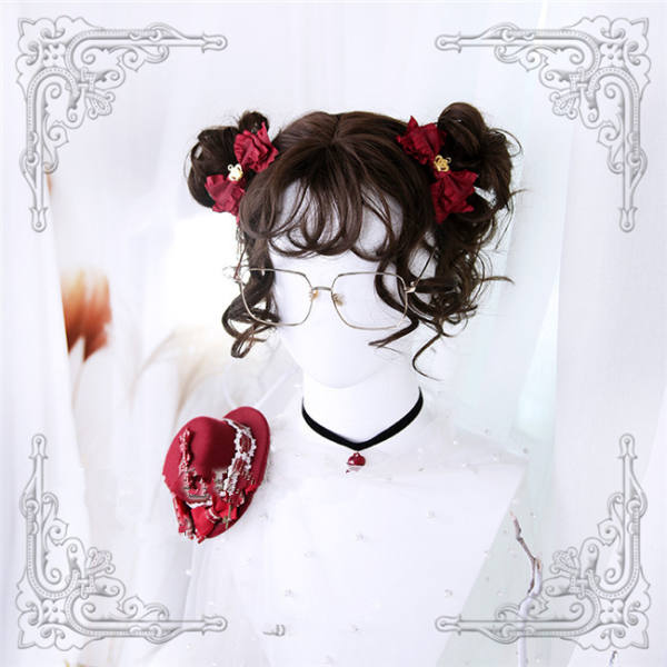 Spring Roll and Meatball~ Air Curls Short Lolita Wig