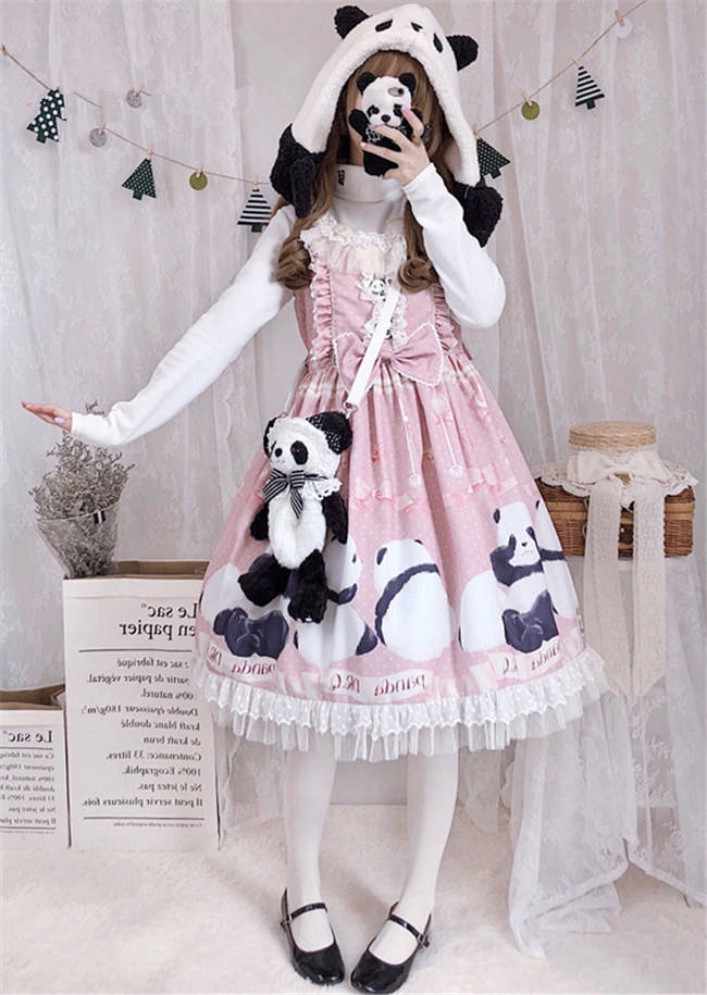 Panda Theme Sweet Lolita OP/JSK-Pre-order Closed