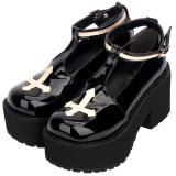 Gothic Punk Style Cross Lolita Shoes