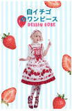 Dessin Robe ~Big Strawberry~ Sweet Printed Lolita JSK -Ready Made