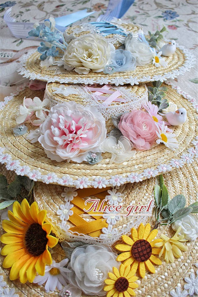 Alice Girl ~Sunflower Classic Lolita Short Sleeves OP - Green Size L - In Stock