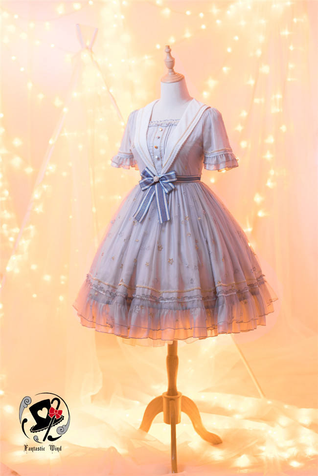 Planetesimals~ Summer Embroidery Lolita OP Dress -Pre-order Closed