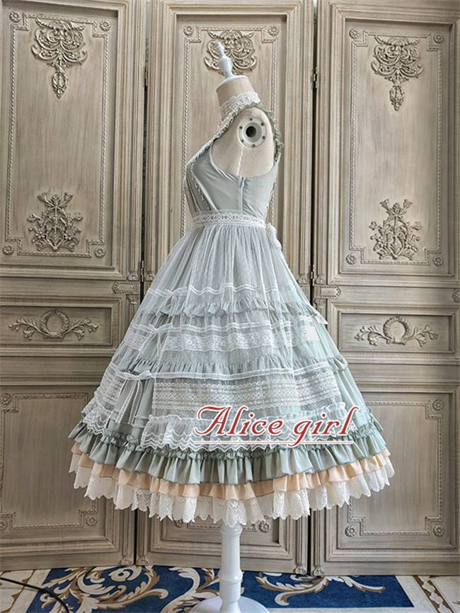 Alice Girl ~When Camellia Blossoms Lolita JSK + Overskirt -Pre-order