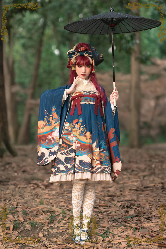 CEL Lolita ~Kaiseki Island Lolita JSK Super High Waist -Ready Made