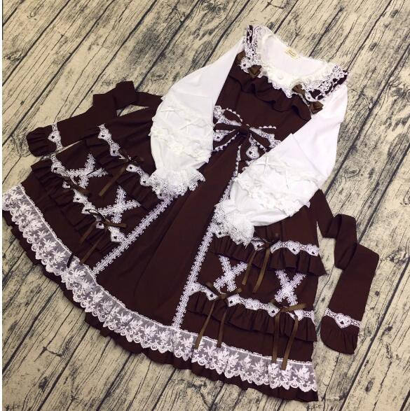 Little Dipper Cream Crispy~ Classic Lolita JSK Dress -Ready Made