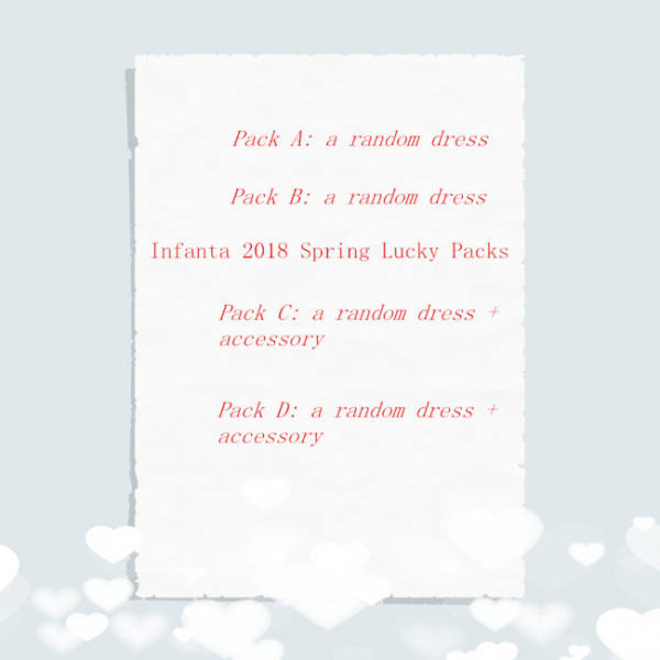 Infanta 2018 Year-end Lucky Packs  - Super Value!  Pre-order CLOSED