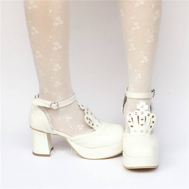 Sweet Mint Lolita Heels Shoes