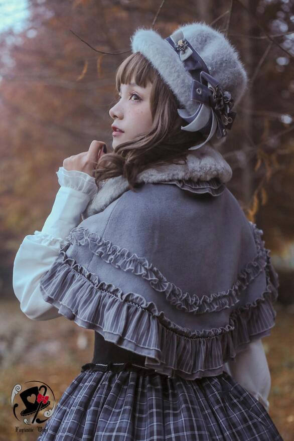 Little Red Riding Hood~ Classic Lolita Fish-bone Skirt + Blouse+Cape-Pre-order Closed