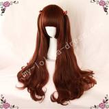Red Brown Long Curls Lolita Wig