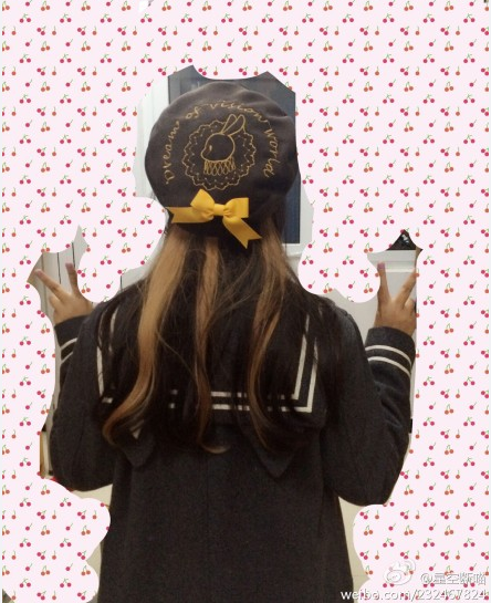 Vision World ~Sweet Bunny~ Embroidery Lolita Beret
