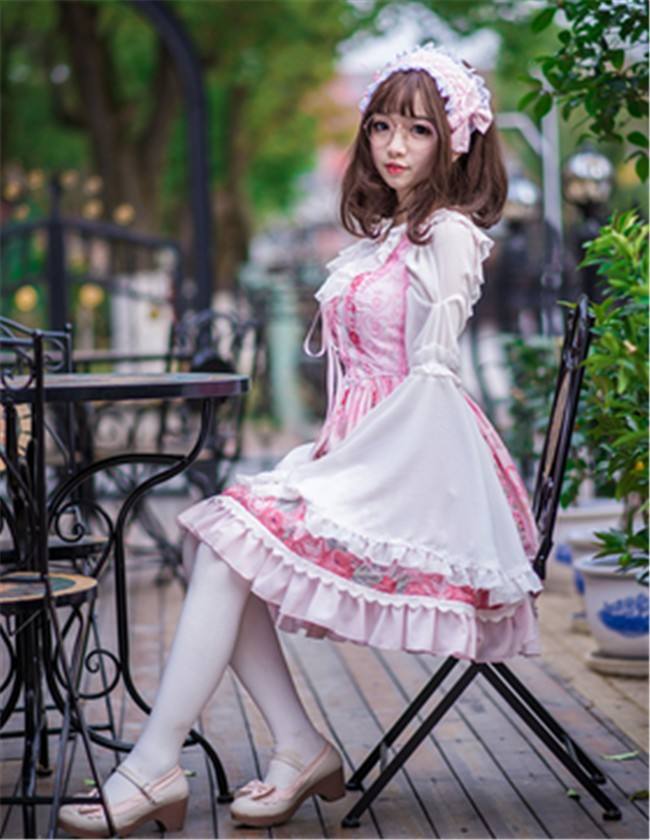 Chiffon Tailored Hime Sleeves Lolita Inner Blouse