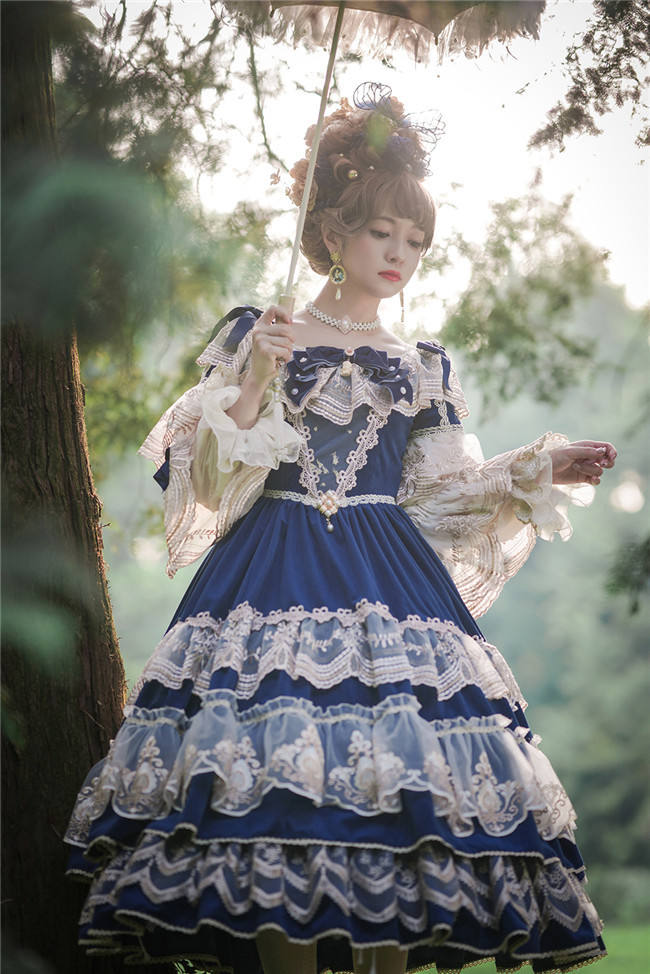 Miss Point ~Masked Ball Luxury Details Lolita OP Fullset