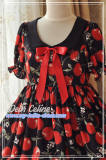 Sweet Cherry~ Pan peter Collar Lolita Short Sleeves OP Dress -Ready made